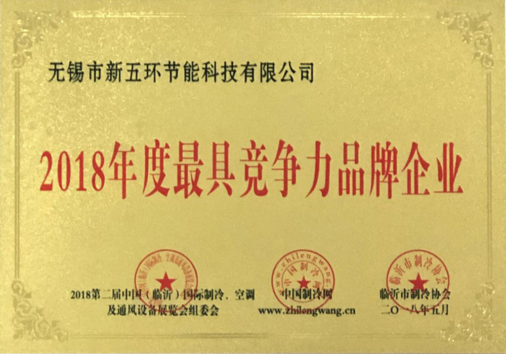 2018年度最具競爭力品牌企業